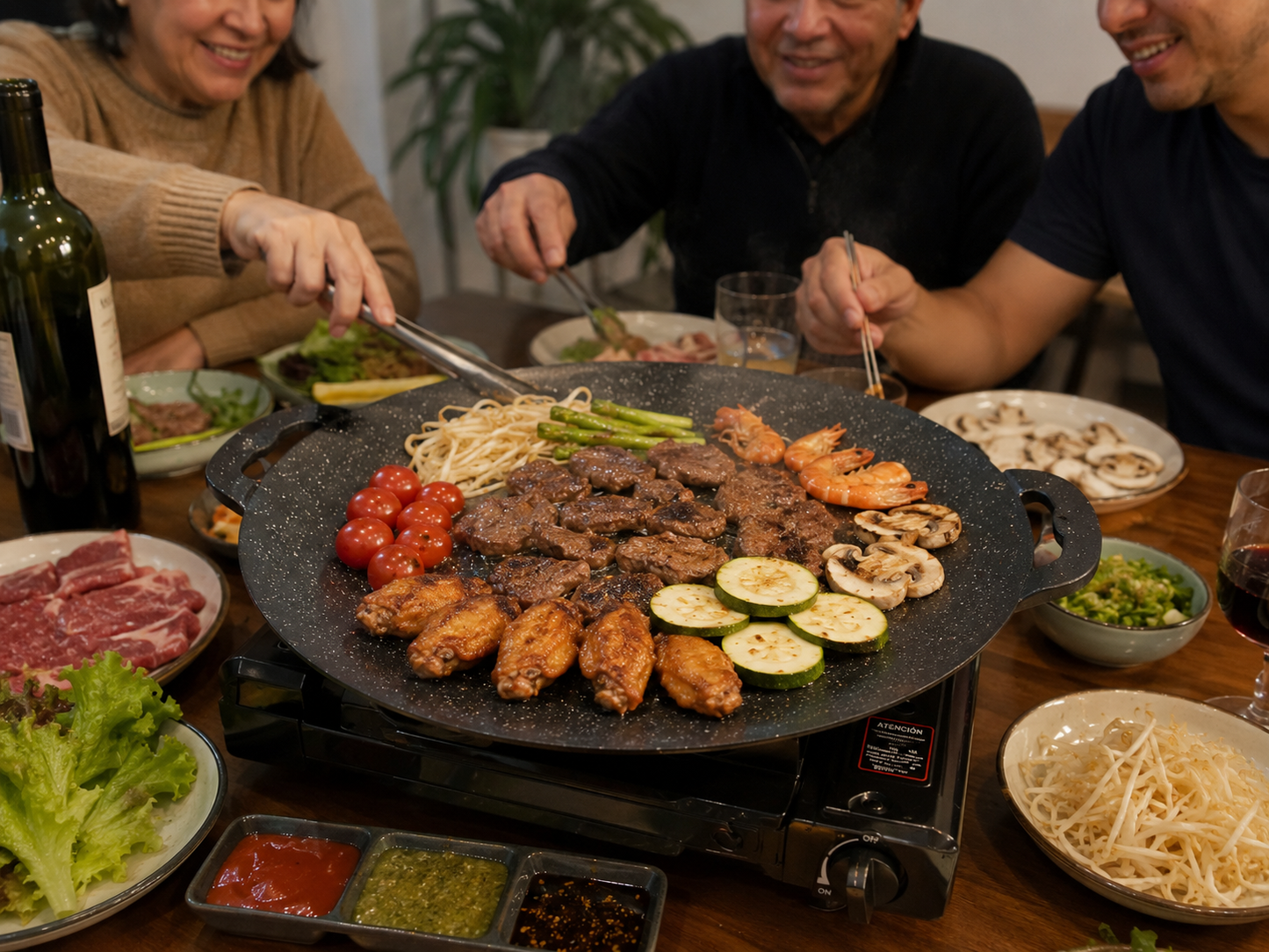 Plancha coreana asados